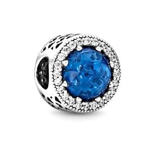 Pandora Dark Blue Hearts Cut-Out Charm